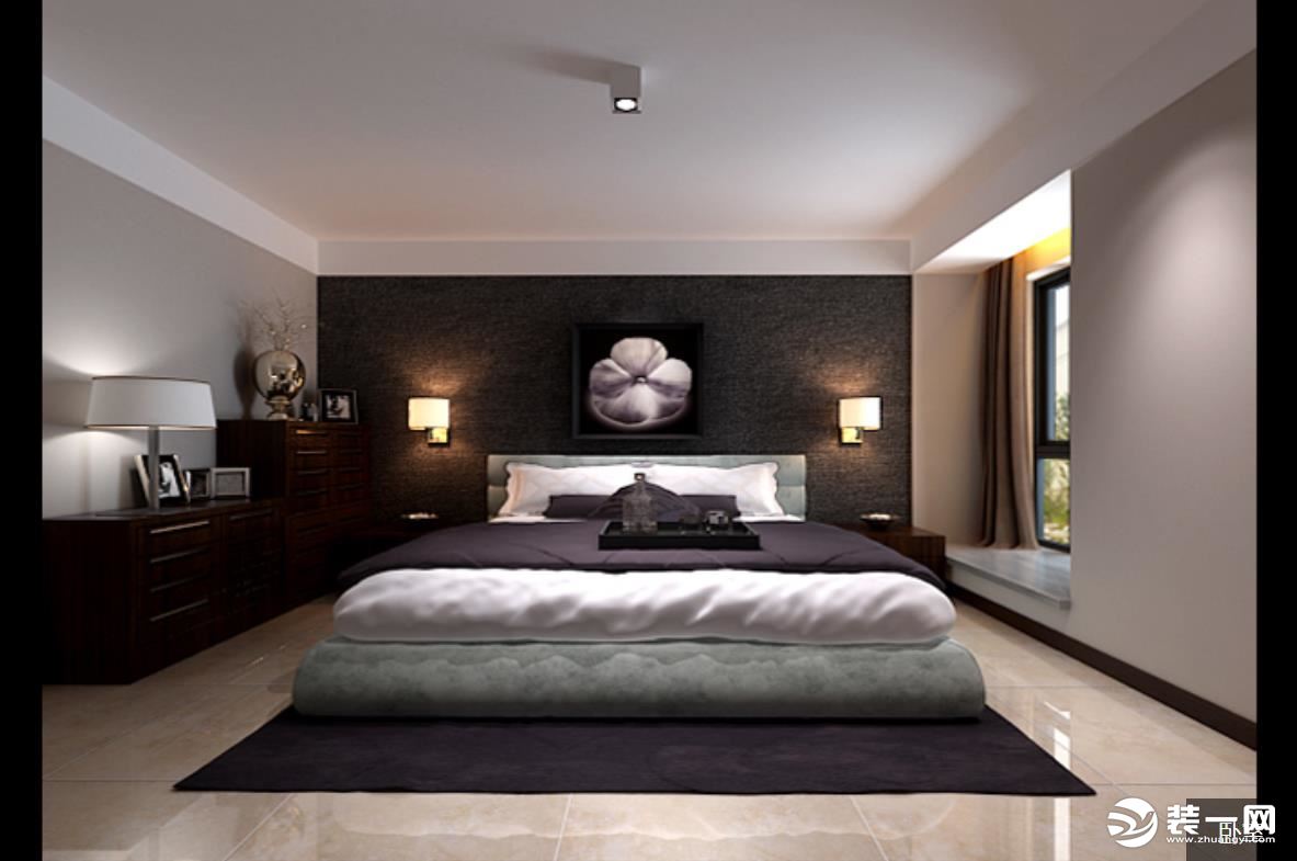 卧室：主卧整体的设计已简介大方为主。