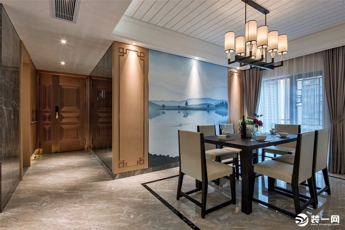 铜仁美和美家装饰清水湾147平米中式风格餐厅装修案例