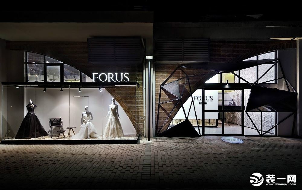 Forus高端定制婚纱机构360平美式风格装修效果图