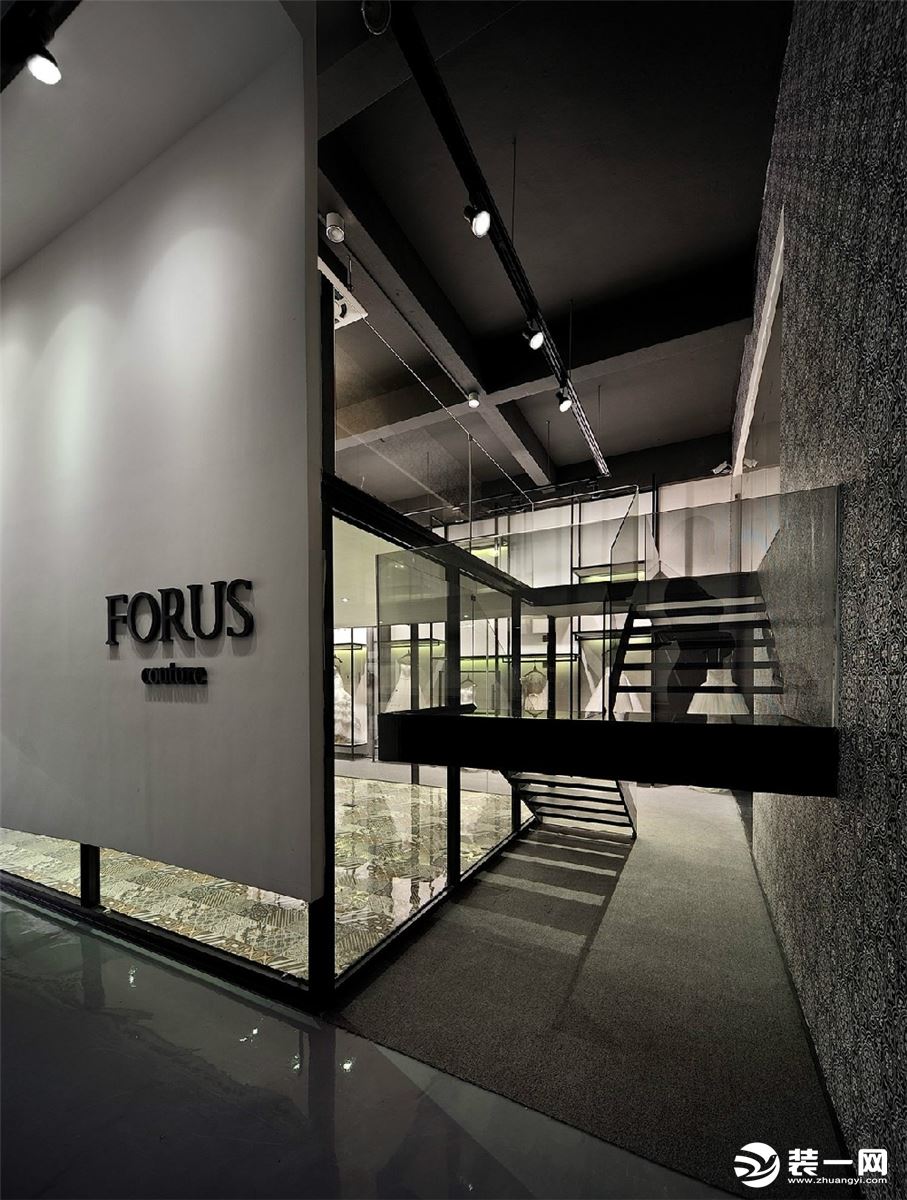 Forus高端定制婚纱机构360平美式风格装修效果图