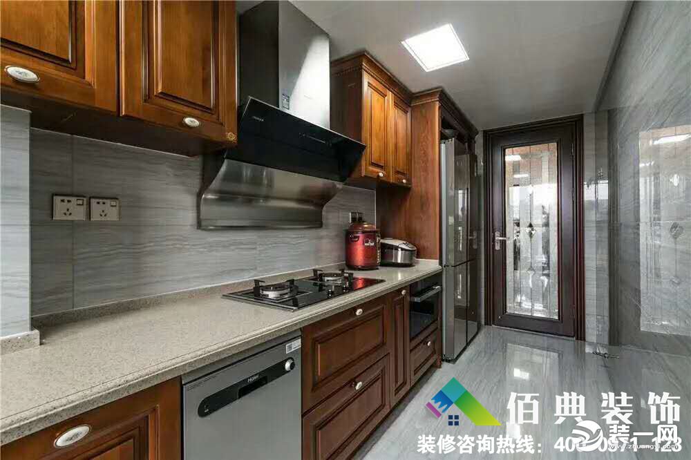 西宁盛达国际新城三期130平三居室新中式风格厨房装修