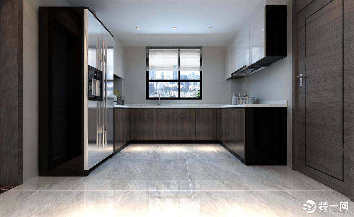 澜泊湾200平米现代简约风格装修效果图厨房