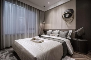 经典的意式风格的家具结合现代极具品质的床品提升空间 的高级感