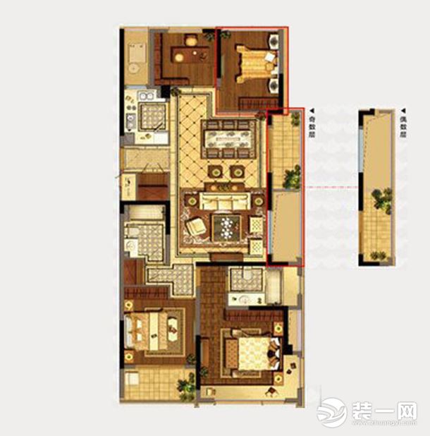 襄阳康庭装饰北欧风格139家装效果图