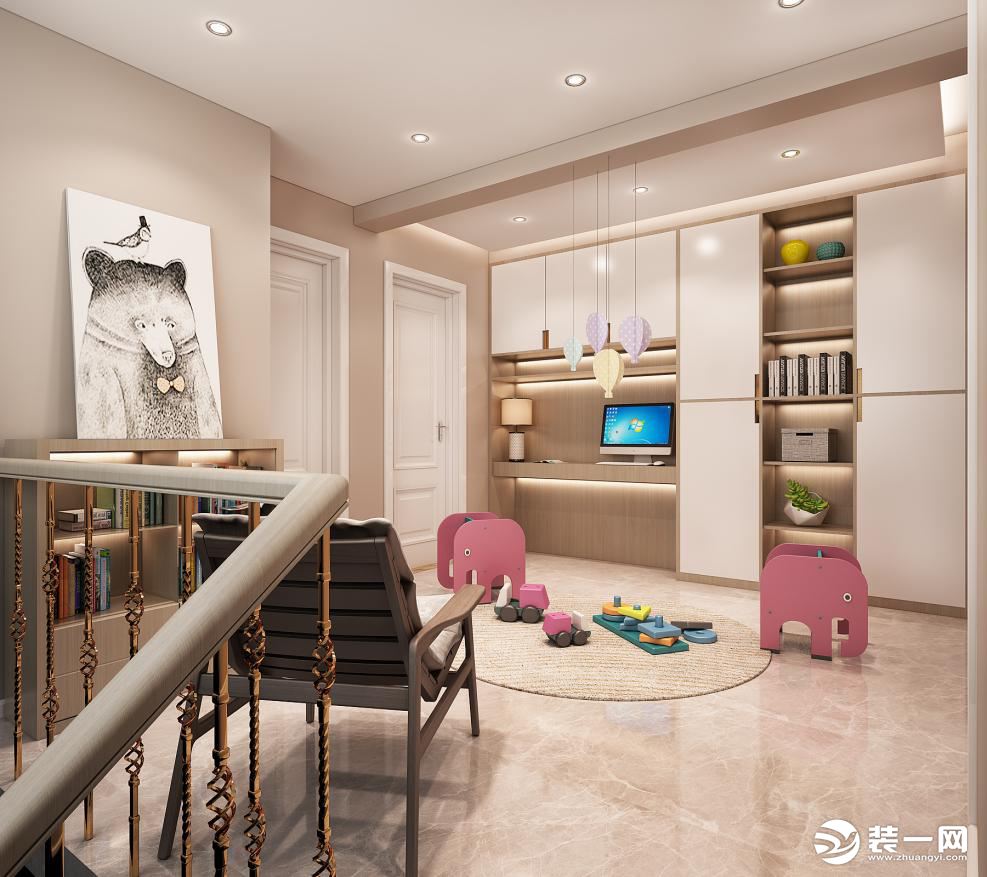 海珀兰轩复式165㎡现代时尚家庭室整体装修设计，主人摒弃一切繁复冗杂的摆设，用简洁明了的语言勾勒出生