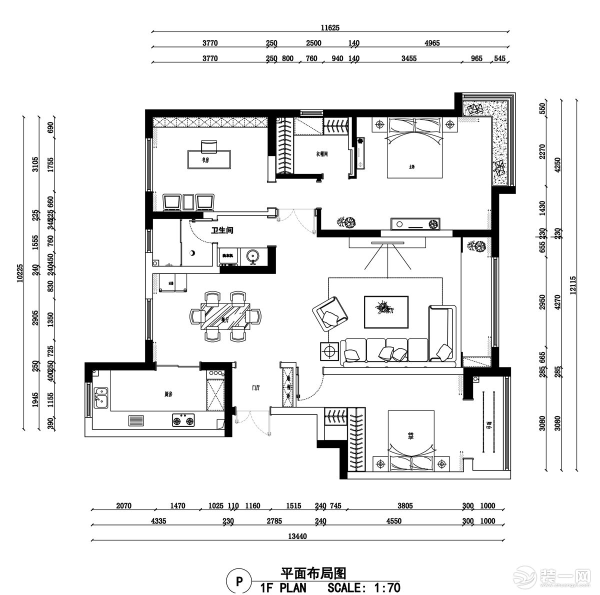 银川新房装修平面布局图