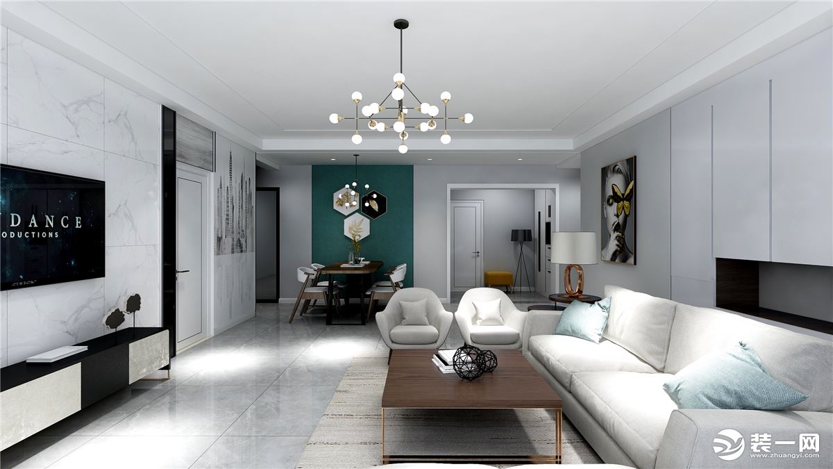 银川装修：高性价比的家具，简洁的线条与大方的布置。