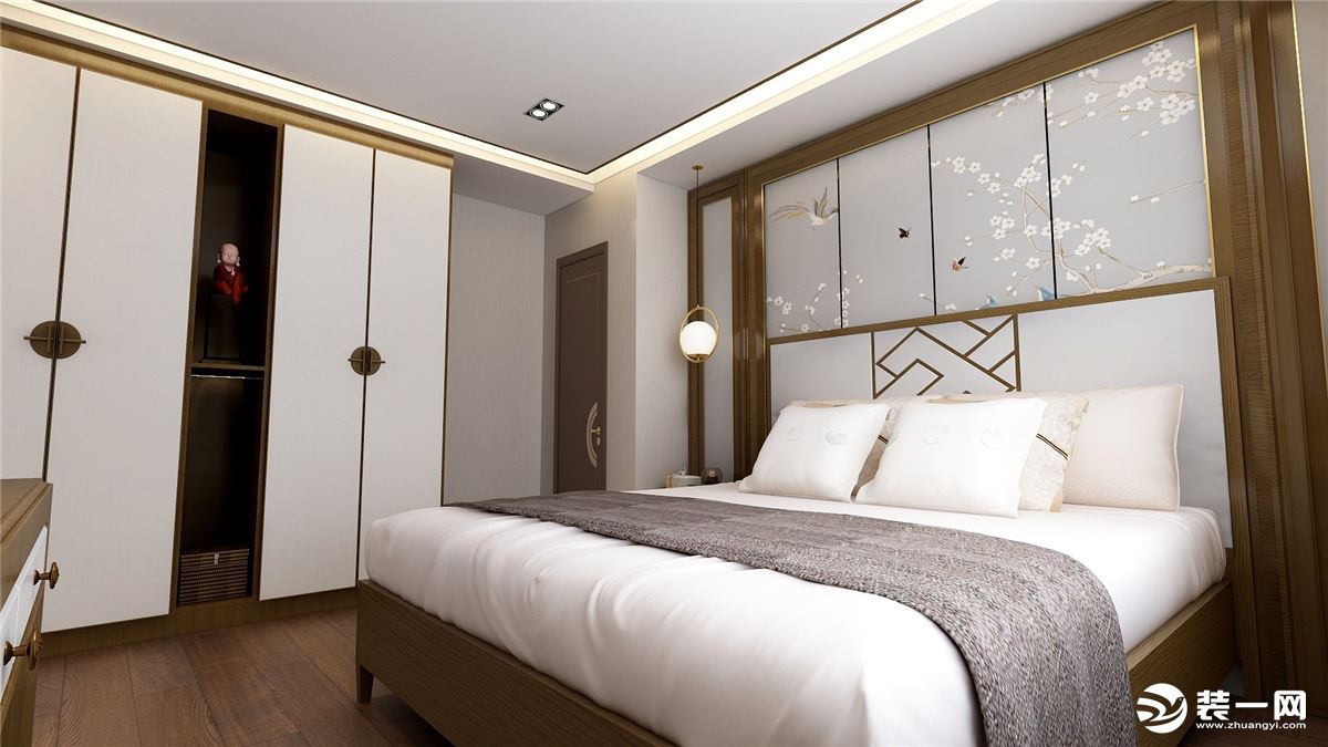 未来微墅新中式风loft卧室