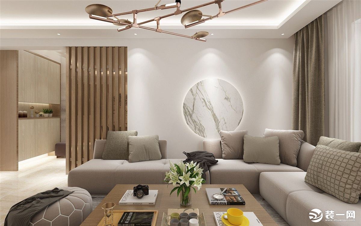 安康交换空间装饰丨两居室现代城新中式风格