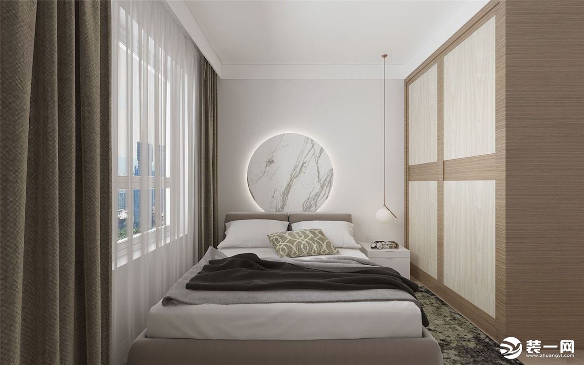 安康交换空间装饰丨两居室现代城新中式风格