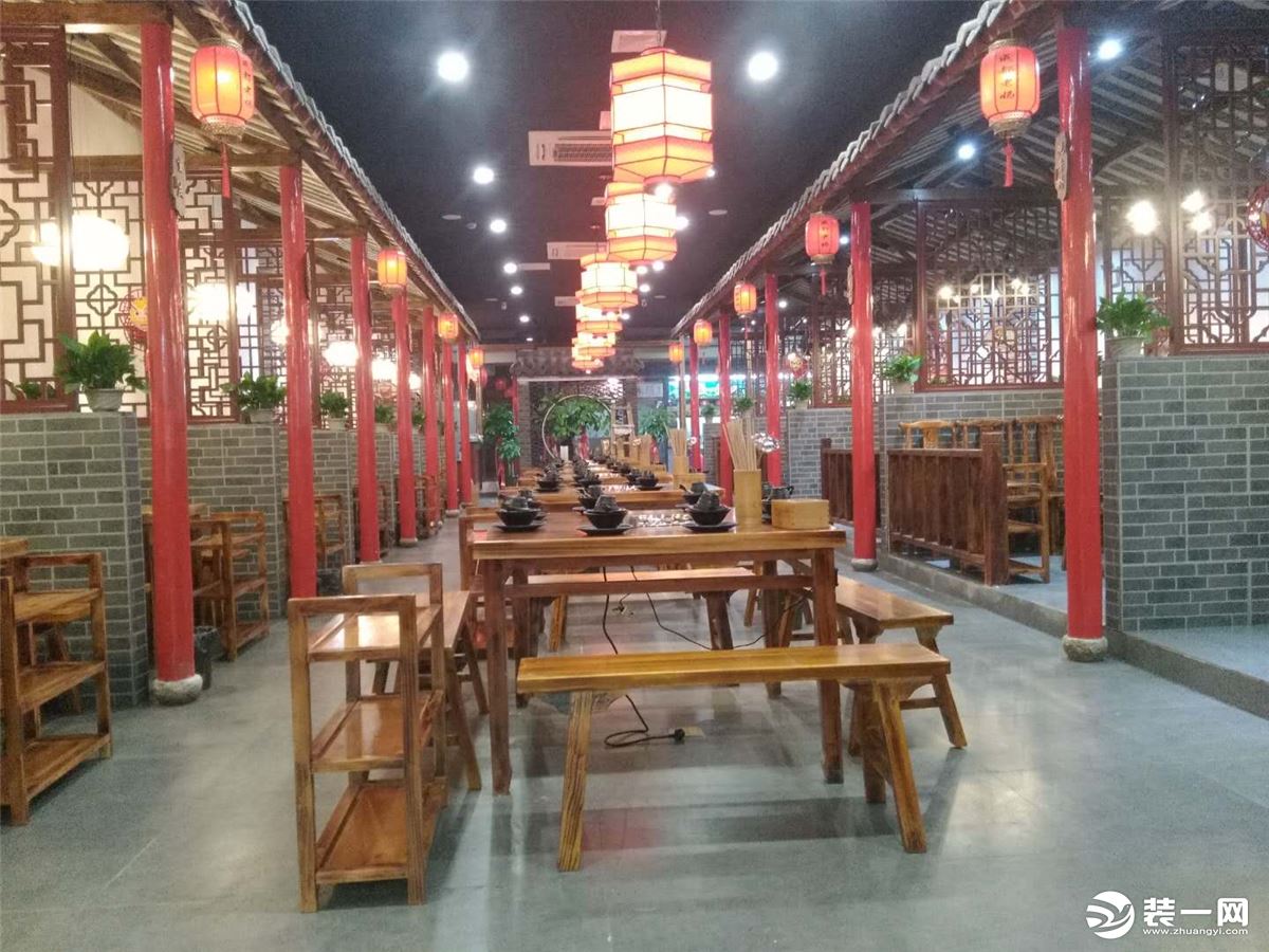 吴江华东美食城成都老妈火锅店完工照