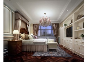 卧室石家庄镜和装饰清苑孟宅260平欧式风格别墅装修设计图