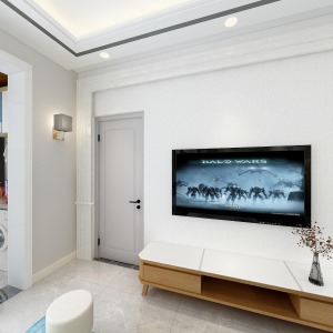 皇马国际108平米三居室现代风格全景效果图