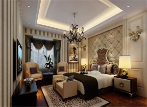 吉象园155㎡法式风格卧室装修图