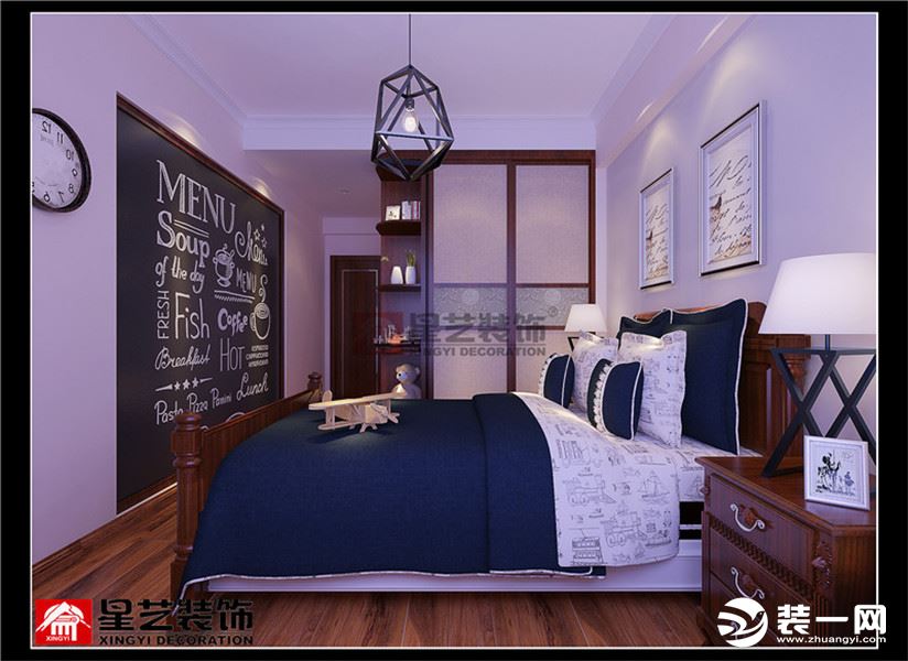 大汉龙城170平四居室新古典风格装修效果图卧室