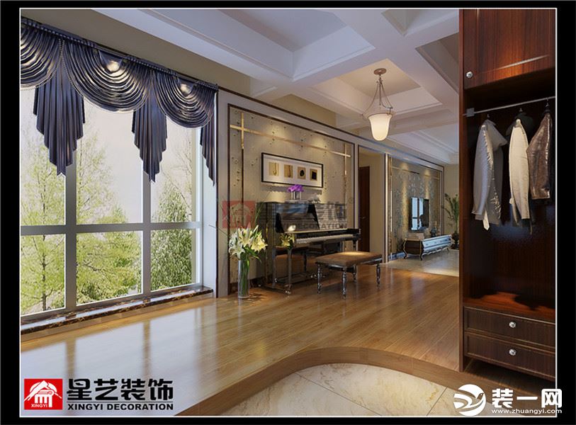 大汉龙城170平四居室新古典风格装修效果图过道