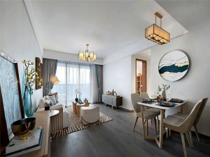 福州芍园公寓新中式风格装修效果图