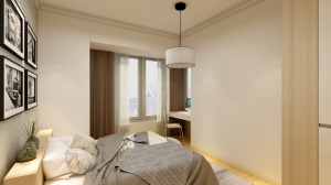 天丰国际71㎡三居室现代简约卧室装修效果图