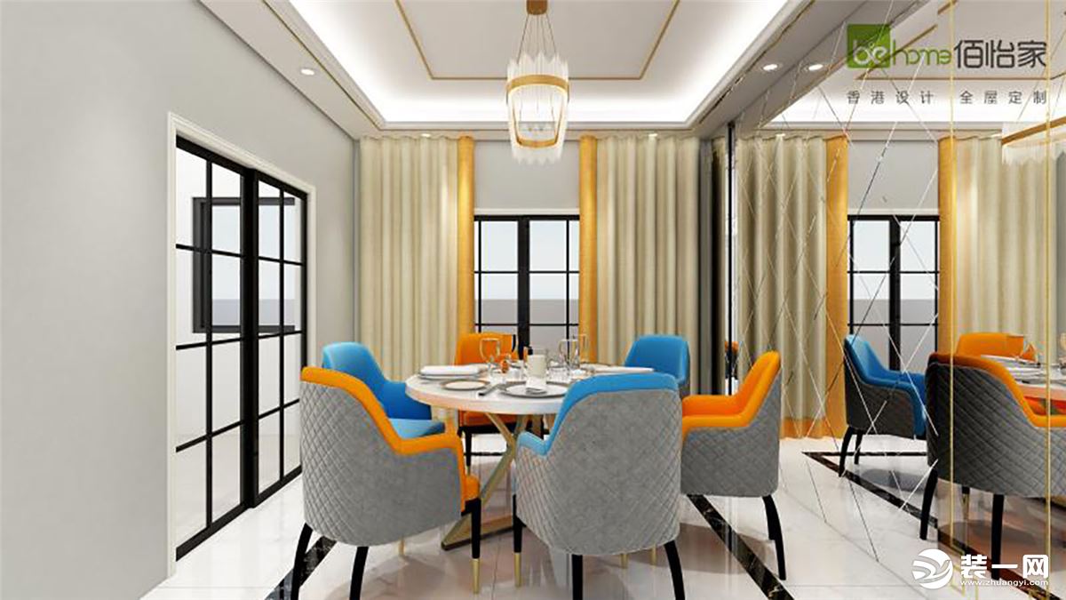 中惠香樟绿洲120平二居室现代风格餐厅装修