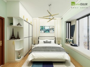 中惠香樟绿洲120平二居室现代风格主卧装修