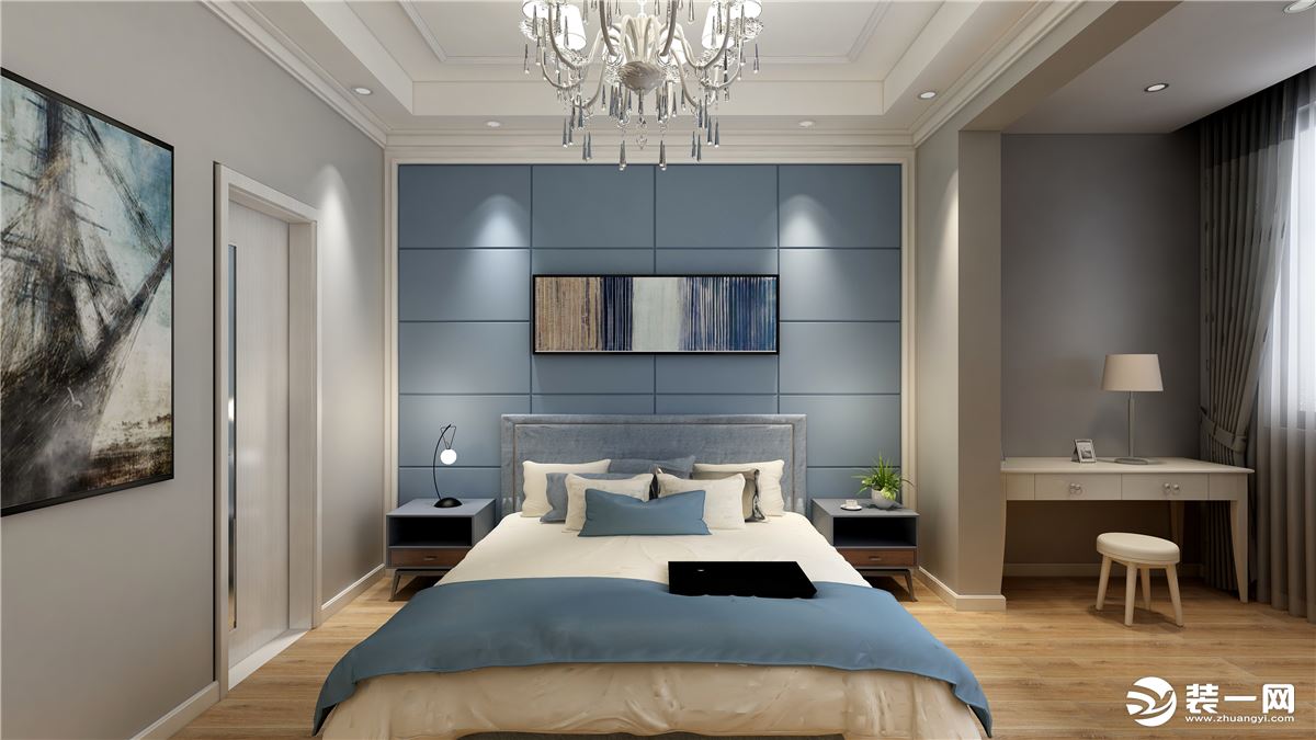 孔雀城76平现代简约设计案例解析  卧室