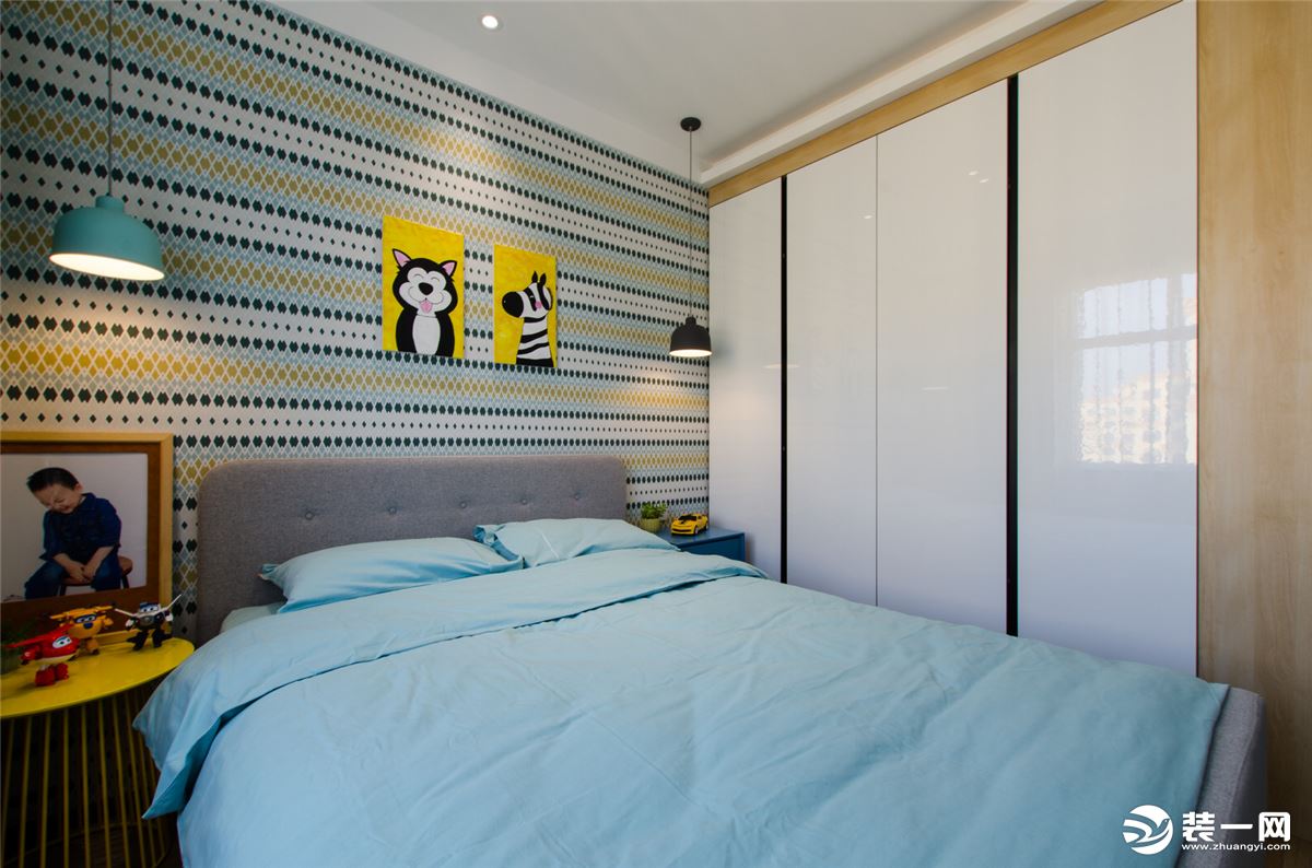 速美装饰绿海家园91平简约设计--卧室