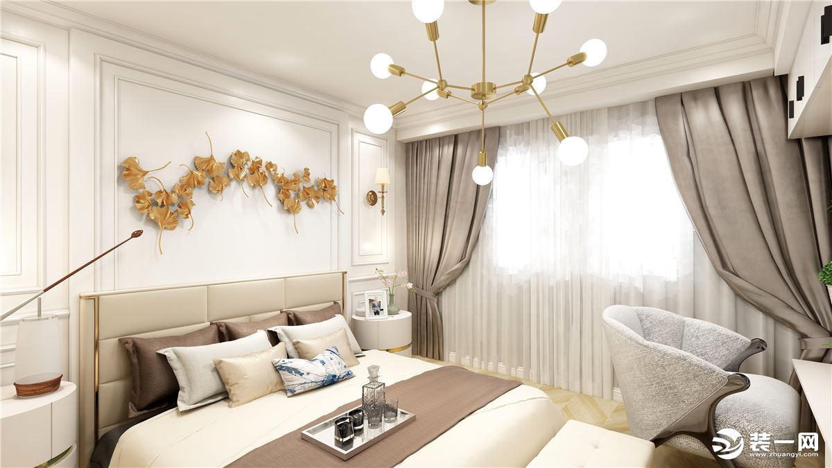 速美装饰绿海家园90平现代设计--卧室