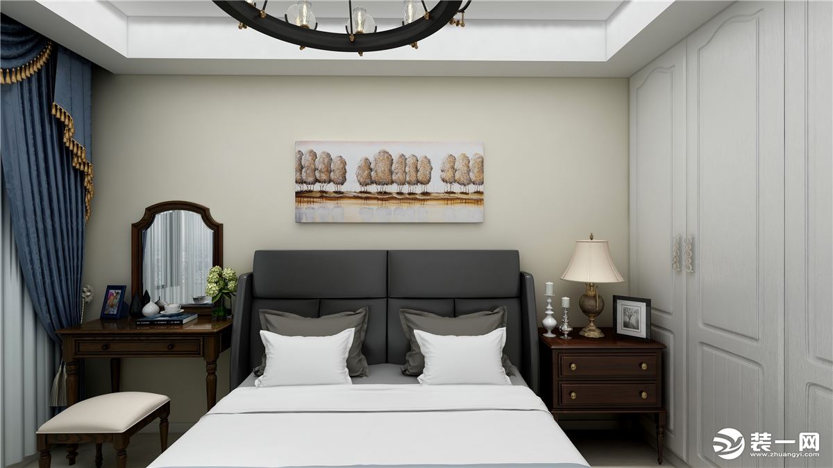 速美装饰美景东方110平现代设计案例--卧室