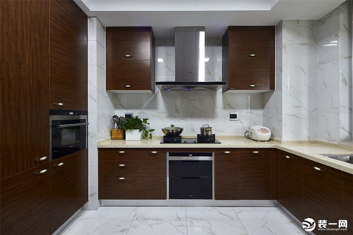 铜仁瑞博装饰180平米大户型中式风格厨房装修效果图
