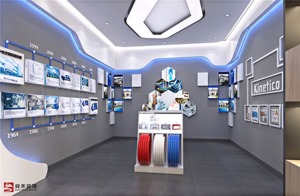济南企业展览展厅、公司展示空间装修设计-荣冠约克空调