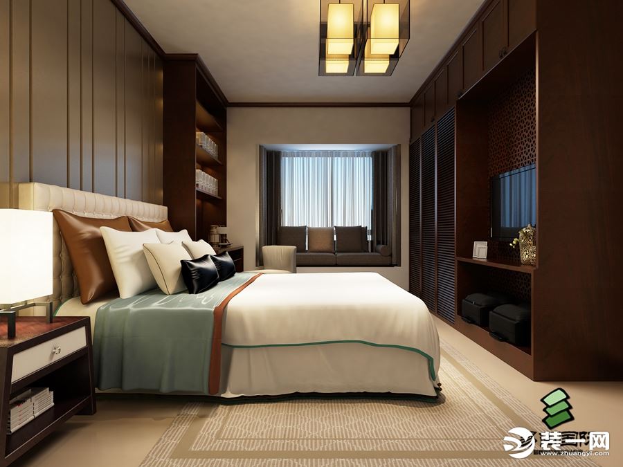 玉屏易尚国际装饰李兆高现代简约118平米卧室设计作品赏析