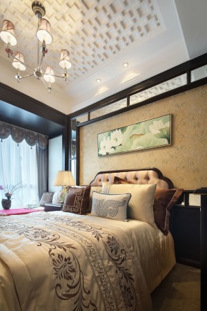 桂林艺匠装饰110平米新古典风格装修效果图卧室