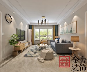 开放式的设计加上白色地板砖的反射效果，让室内明亮而通透。