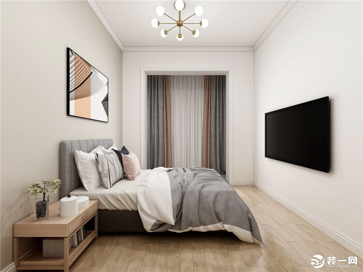 50平小户型北欧风格装修效果图卧室