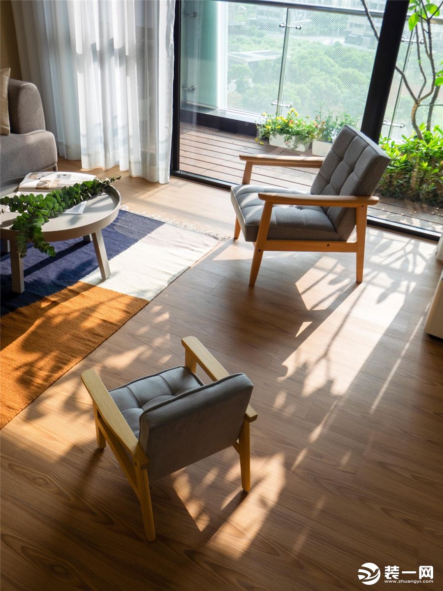 客厅宁波蘑菇加装饰涨浦景苑+日式风格三居室装修设计案例