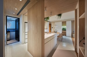 走廊宁波蘑菇加装饰涨浦景苑+日式风格三居室装修设计案例