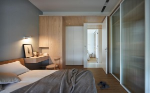卧室宁波蘑菇加装饰涨浦景苑+日式风格三居室装修设计案例