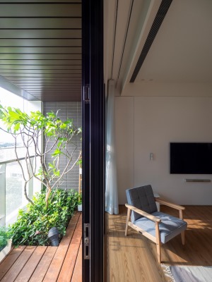 阳台宁波蘑菇加装饰涨浦景苑+日式风格三居室装修设计案例