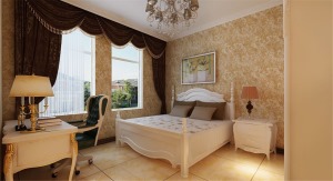 地中海阳光欧式古典卧室效果图