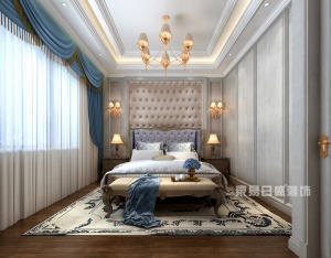 如东自建别墅300平方新古典主义客卧装修案例