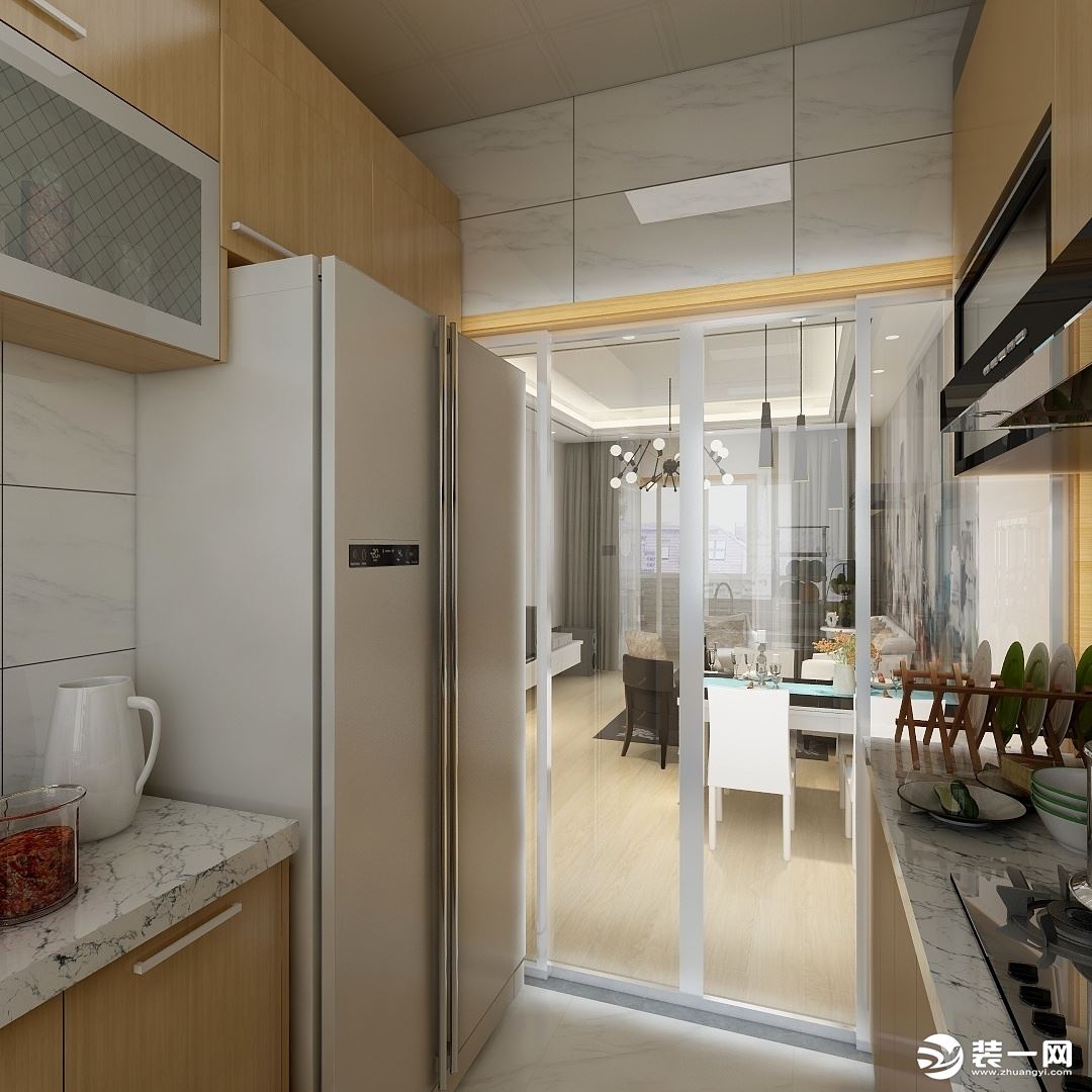 中海天悦府75平两居室 现代风格厨房效果图