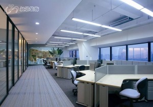 龙奥大厦240平现代风办公室装修效果图