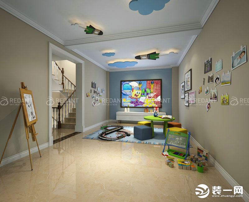 【红蚂蚁装饰】中海独墅湾180平四居室欧式风格儿童活动区