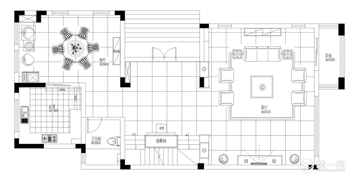 【红蚂蚁装饰】梧桐庄园+美式+户型图  别墅100万