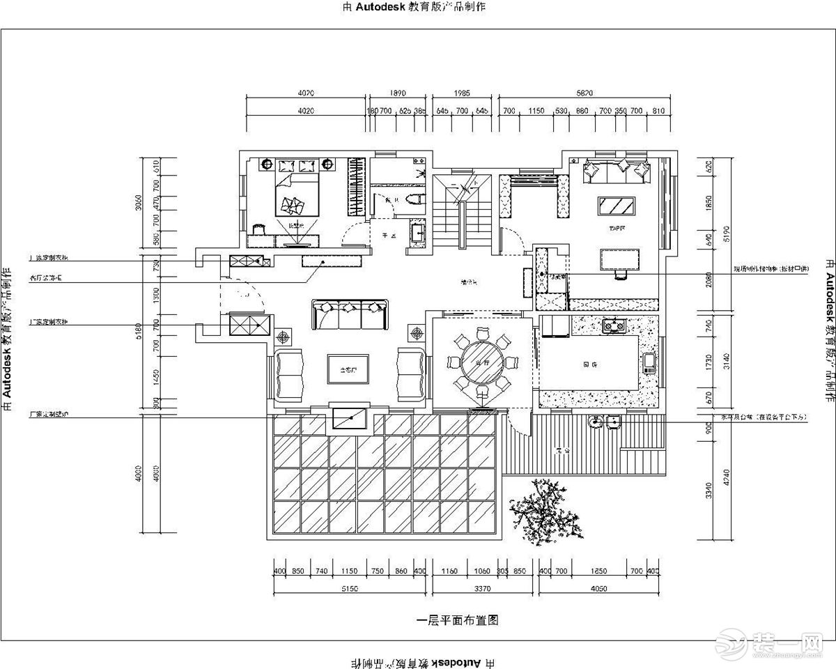 【红蚂蚁装饰】紫玉花园+美式+户型图  复式60万