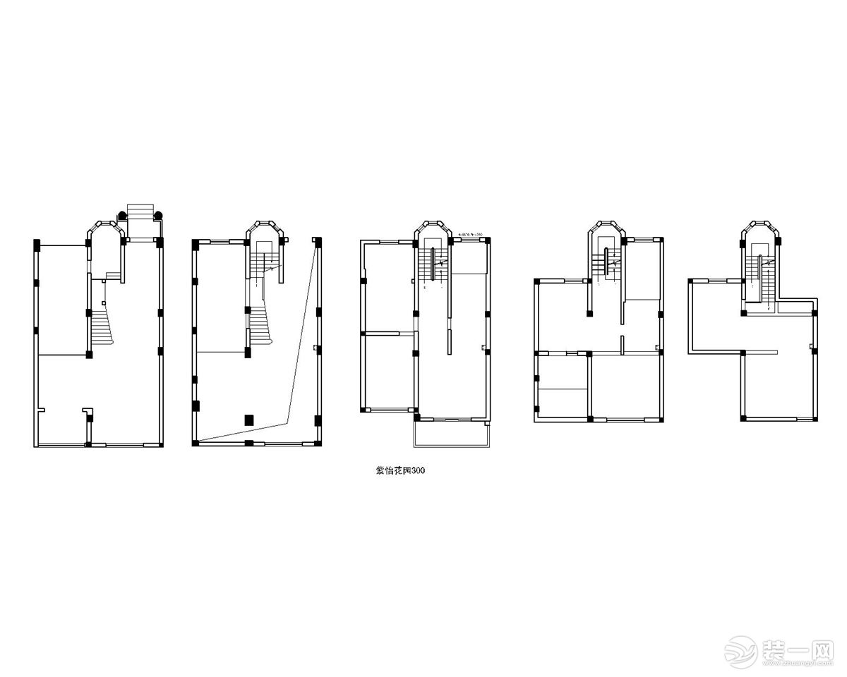 【红蚂蚁装饰】昆山紫怡花园+现代+户型图  别墅80万