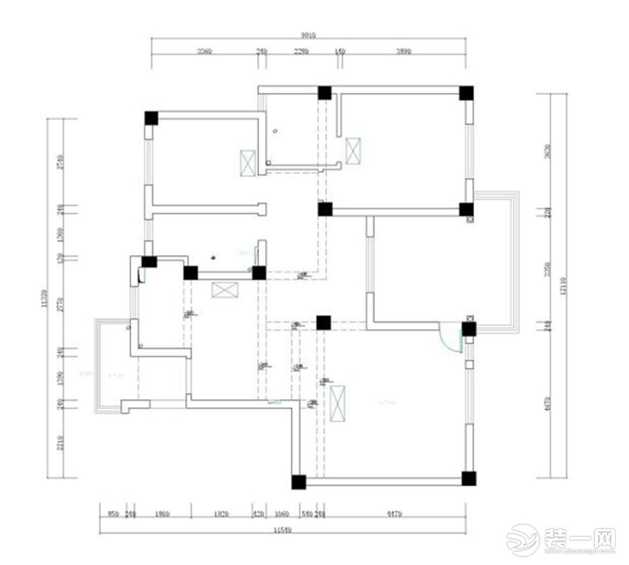 【红蚂蚁装饰】华润金悦湾+现代+户型图  复式全包40万