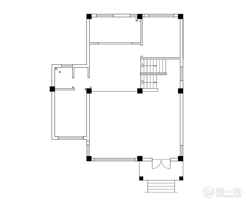 【红蚂蚁装饰】常熟虞景山庄+新中式+户型图  别墅全包105万