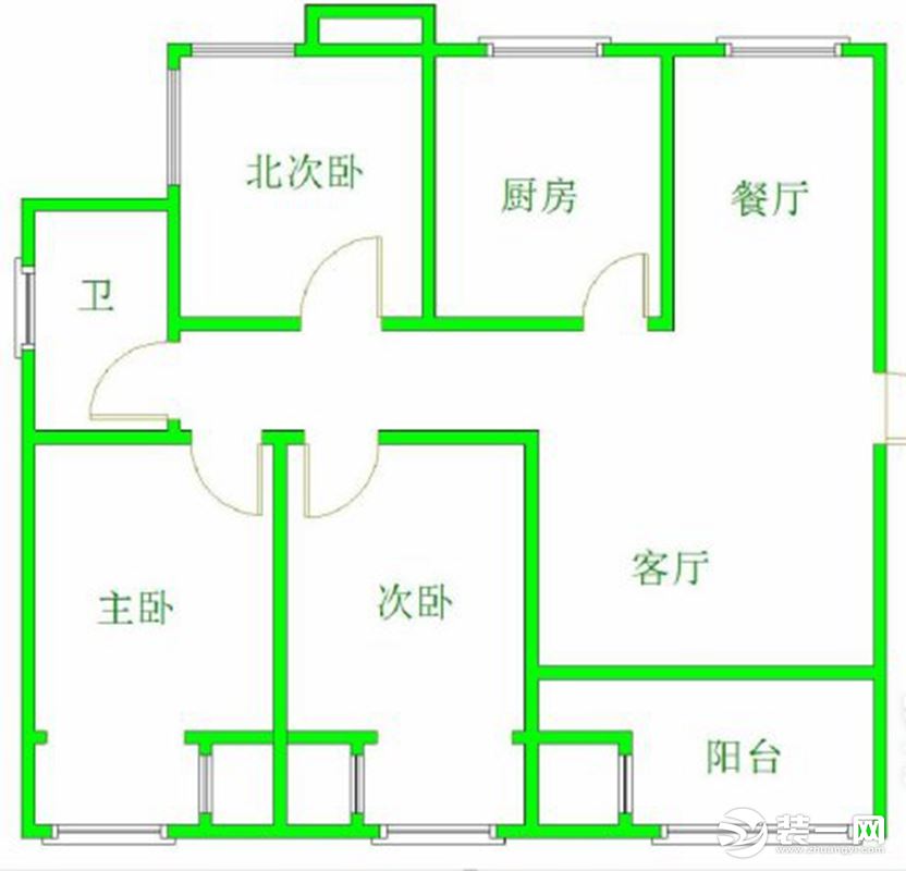 【紅螞蟻裝飾】覓渡翠庭+現(xiàn)代+戶型圖  三室兩廳全包25萬