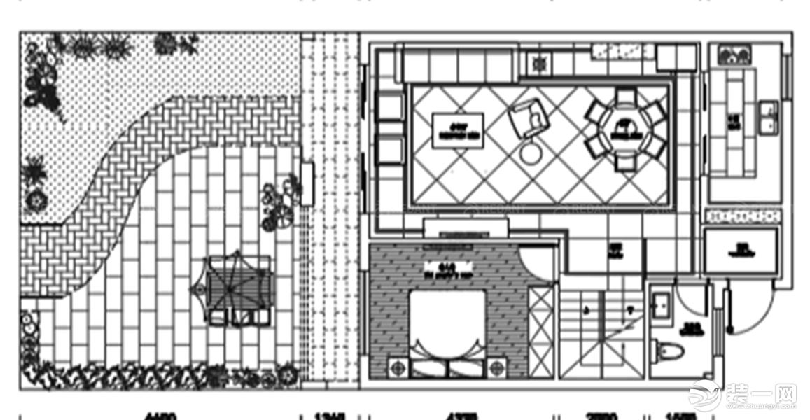 【红蚂蚁装饰】旭辉壹号院+美式+户型图  别墅全包68万